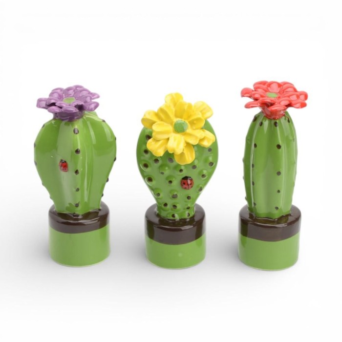 CACTUS CERAMICA H.13 COLORI ASSORTITI